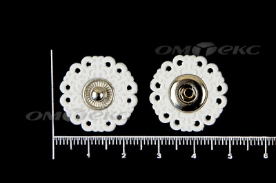 Кнопки пришивные №6 S20мм пластиковые белые - купить в Невинномысске. Цена: 9.88 руб.