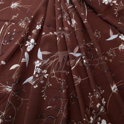Плательная ткань "Фламенко" 2.2, 80 гр/м2, шир.150 см, принт растительный - купить в Невинномысске. Цена 239.03 руб.