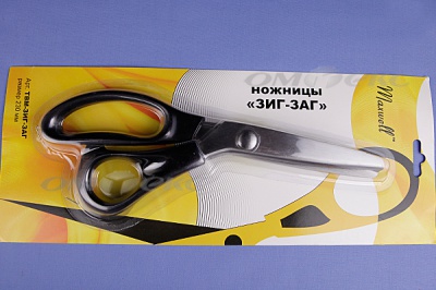 Ножницы ЗИГ-ЗАГ "MAXWELL" 230 мм - купить в Невинномысске. Цена: 1 041.25 руб.