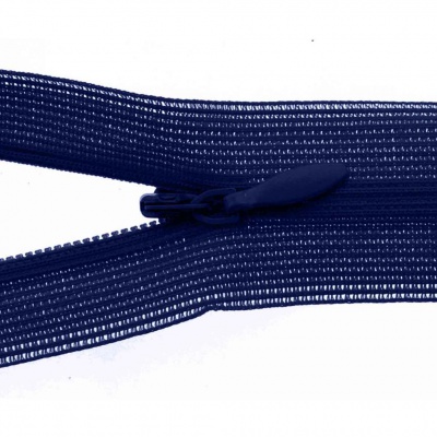 Молния потайная Т3 919, 60 см, капрон, цвет т.синий - купить в Невинномысске. Цена: 10.13 руб.