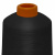 Нитки текстурированные кручёные, намот. 15 000 м, цвет чёрный - купить в Невинномысске. Цена: 237.24 руб.