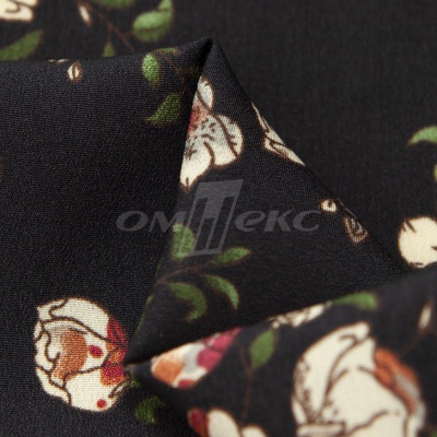 Плательная ткань "Фламенко" 3.1, 80 гр/м2, шир.150 см, принт растительный - купить в Невинномысске. Цена 239.03 руб.