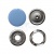 Кнопка рубашечная (закрытая) 9,5мм - эмаль, цв.182 - св.голубой - купить в Невинномысске. Цена: 5.74 руб.