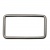Рамка металлическая прямоугольная, 40 х 15 мм- тём.никель - купить в Невинномысске. Цена: 4.60 руб.
