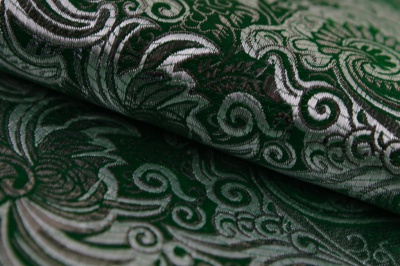 Ткань костюмная жаккард, 135 гр/м2, шир.150см, цвет зелёный№4 - купить в Невинномысске. Цена 441.94 руб.