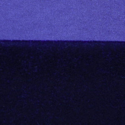 Бархат стрейч №14, 240 гр/м2, шир.160 см, (2,6 м/кг), цвет т.синий - купить в Невинномысске. Цена 748.44 руб.