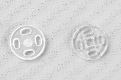 Кнопки пришивные пластиковые 11,5 мм, блистер 24шт, цв.-прозрачные - купить в Невинномысске. Цена: 59.44 руб.