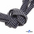 Шнурки #107-07, плоские 130 см, двухцветные цв.серый/чёрный - купить в Невинномысске. Цена: 23.03 руб.